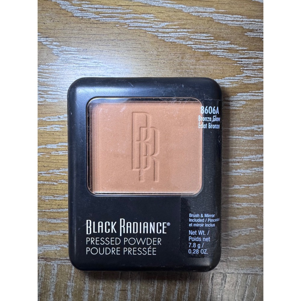 Black Radiance Pressed Powder 8606A Bronze Glow Matte Finish 0.28oz Mirror Brush